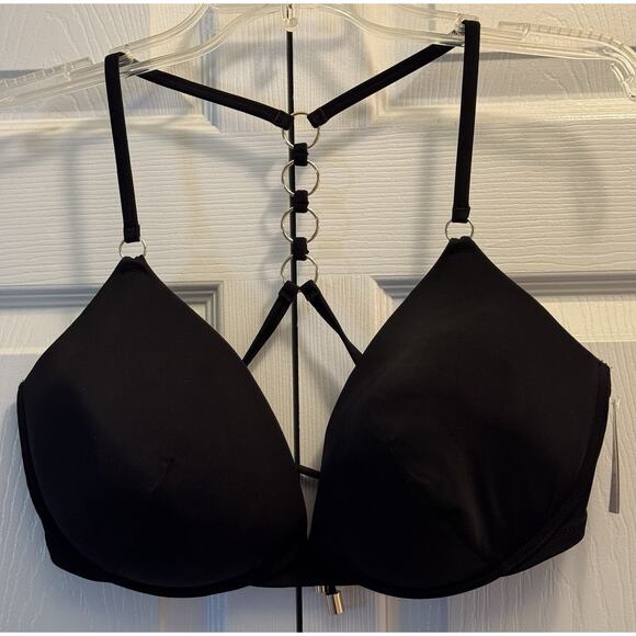 Victoria's Secret Other - Victorias Secret Gold O Ring Push-up Bikini Top Size 36B NEW